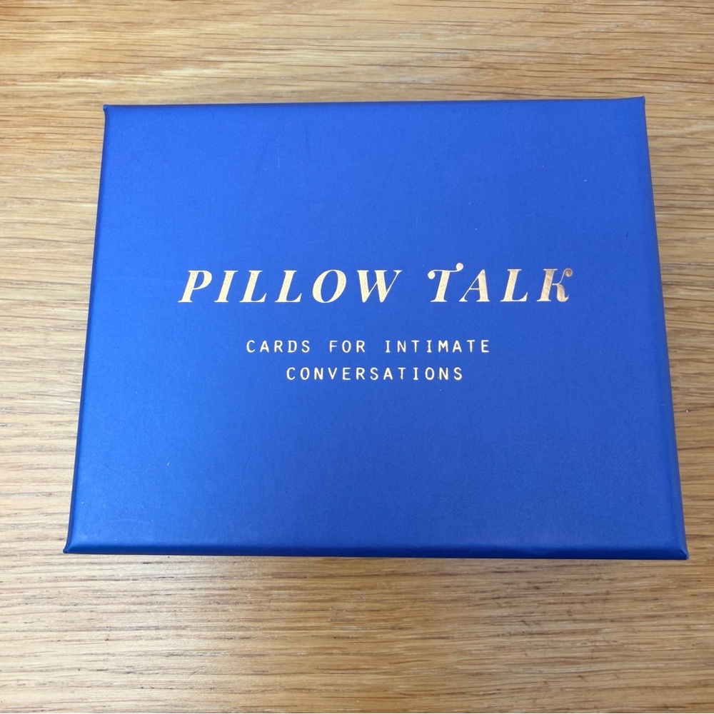 Pillow Talk Card Game for intimate couple conversations NWT